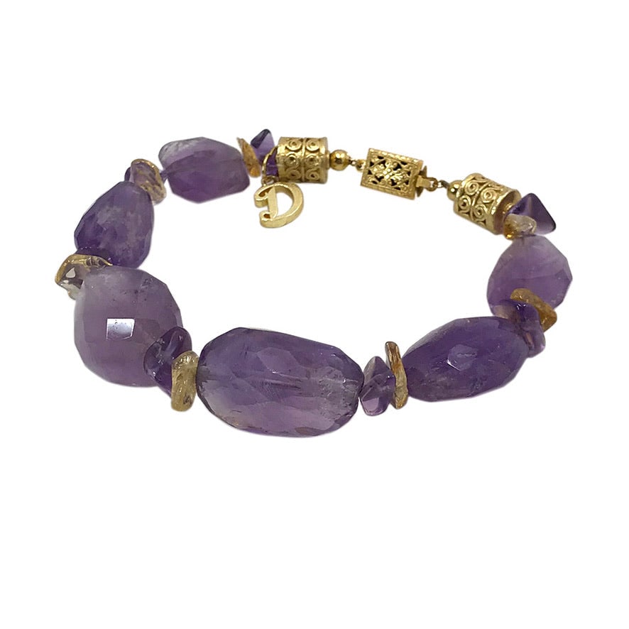 Amethyst Nugget Bracelet
