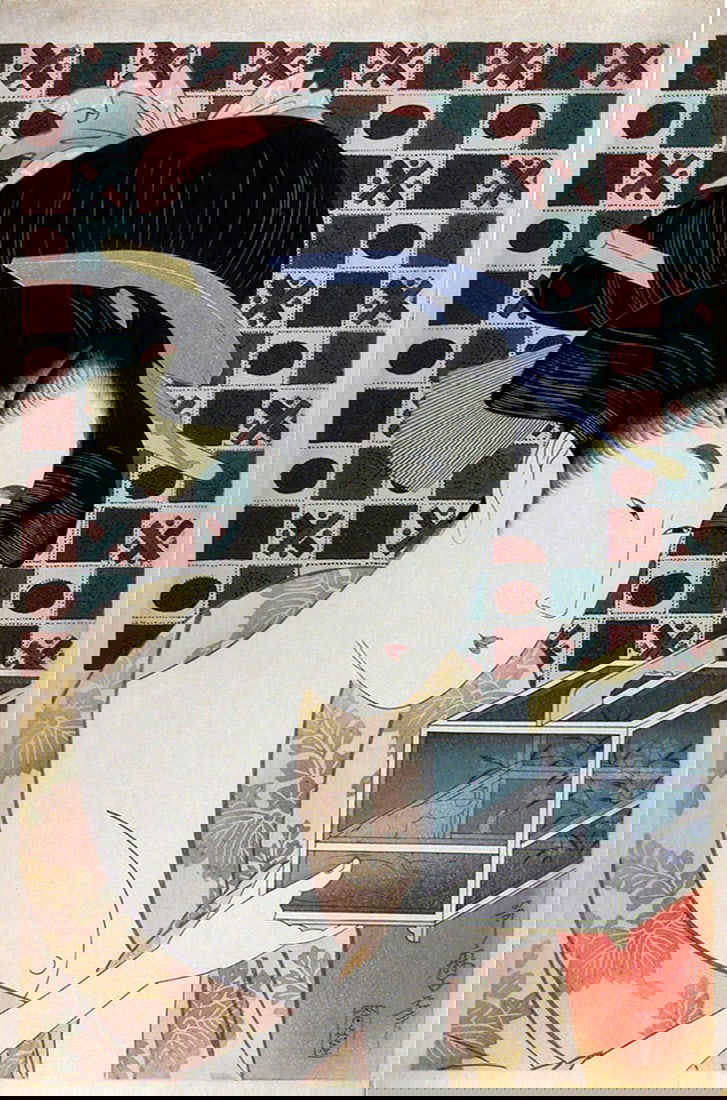 UTAMARO, Kitagawa (1750-1806): Insect cage: Artist: UTAMARO, Kitagawa (1750-1806) Title:Insect cage Date:c. 1790s (the original edition; this impression made from recut blocks in the 20th century) Medium:woodblock print Size/Format:oban (c. 15"