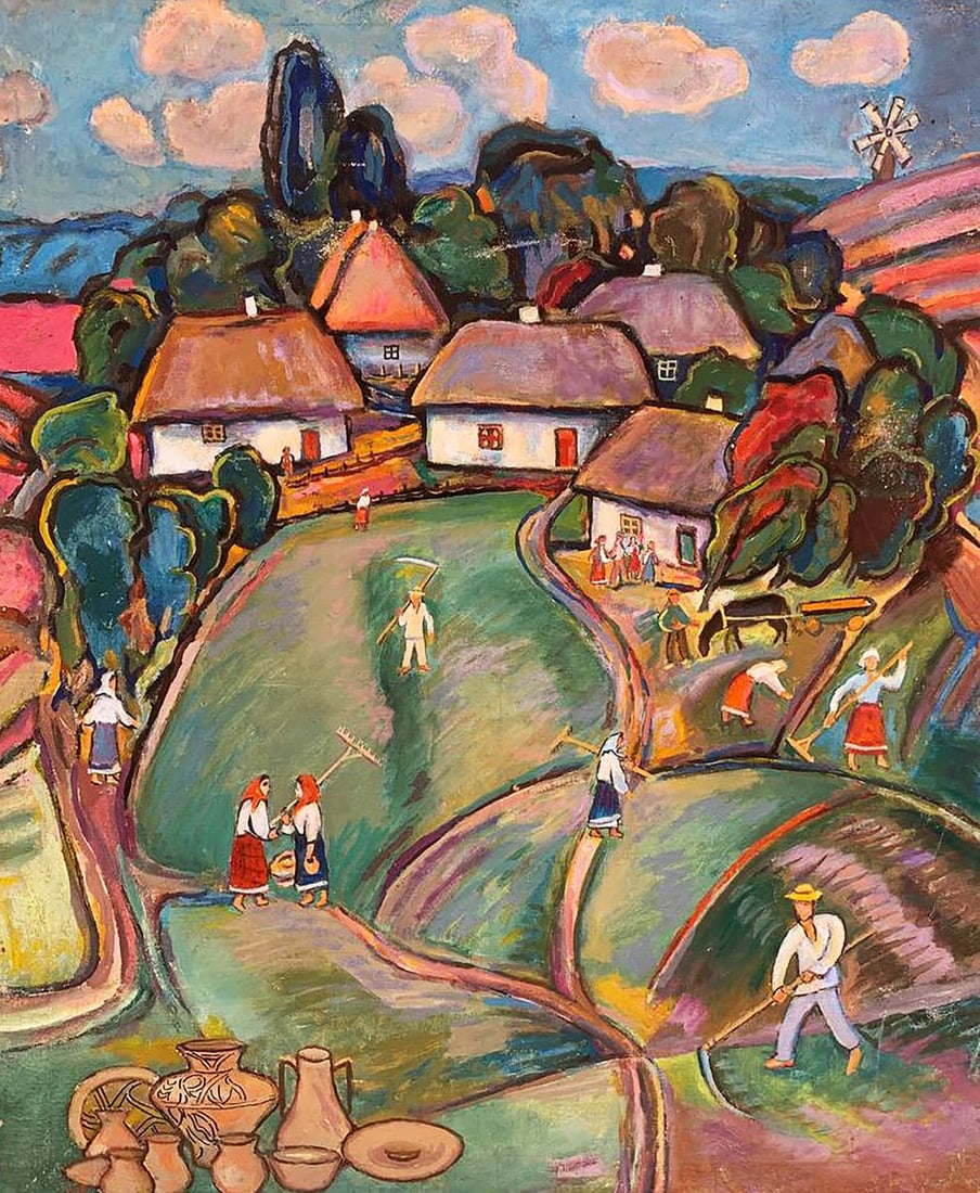 Oil painting Country flavor Unknown artist (1 of 13)