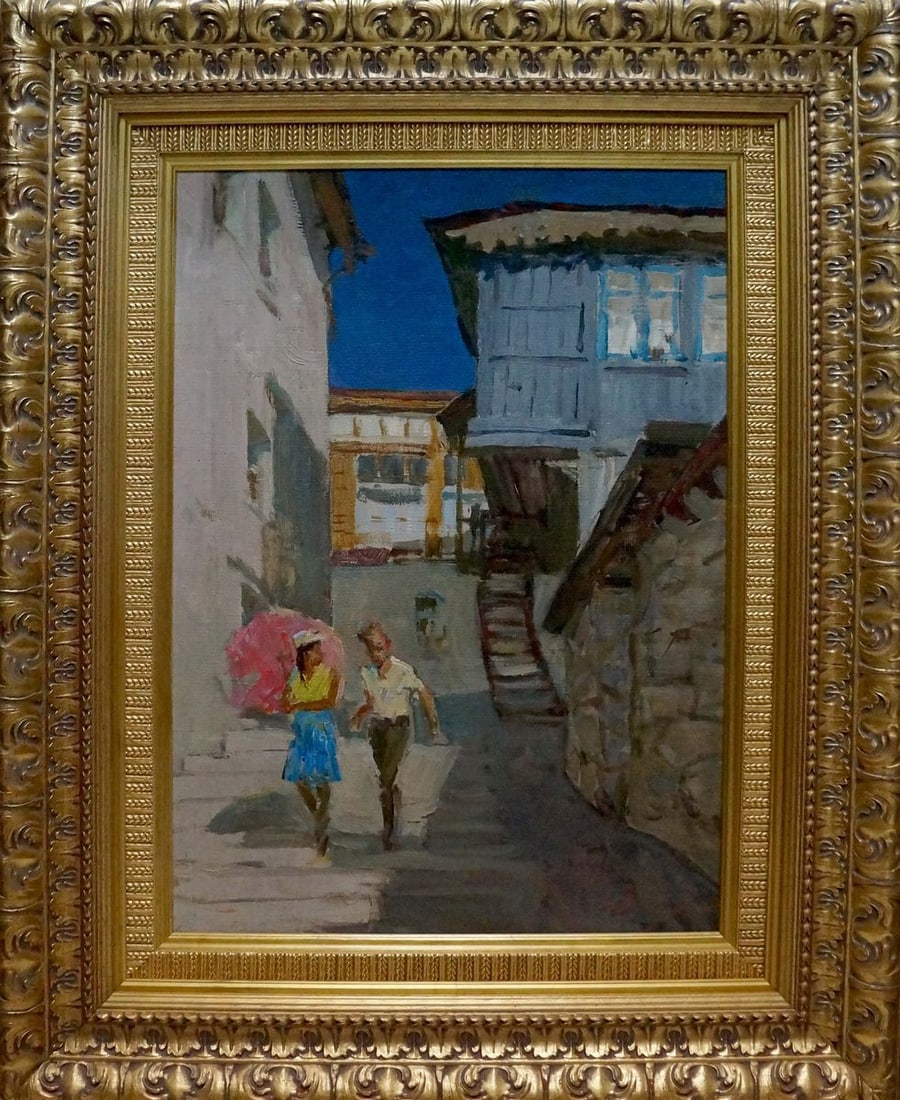 Oil painting Two people Valentin Viktorovich Volkov (1 of 8)