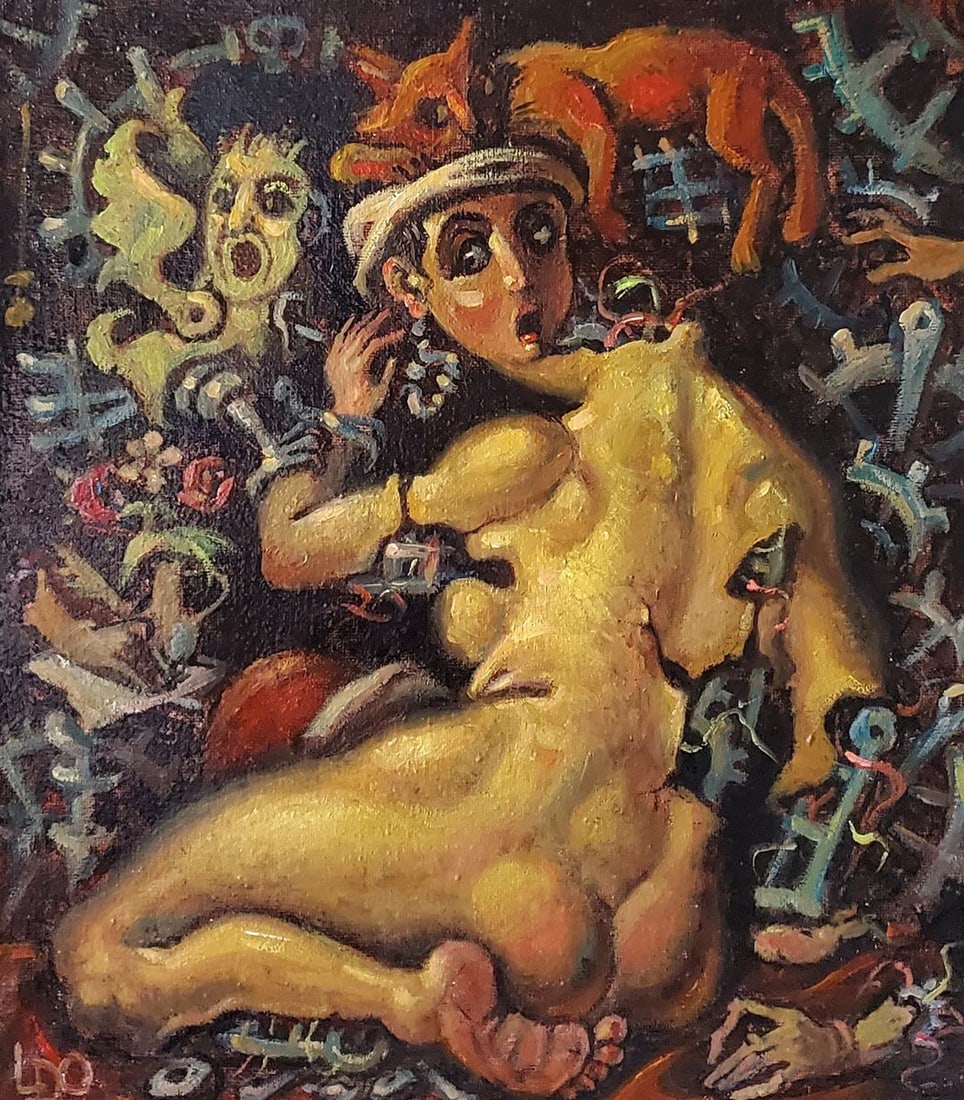 Oil painting Witchcraft Litvinov Daniil Olegovich (1 of 6)