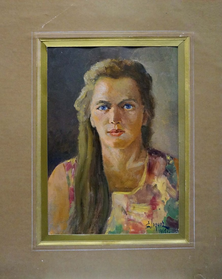 Oil painting Portrait of a girl Dmitry Lednev (1 of 8)