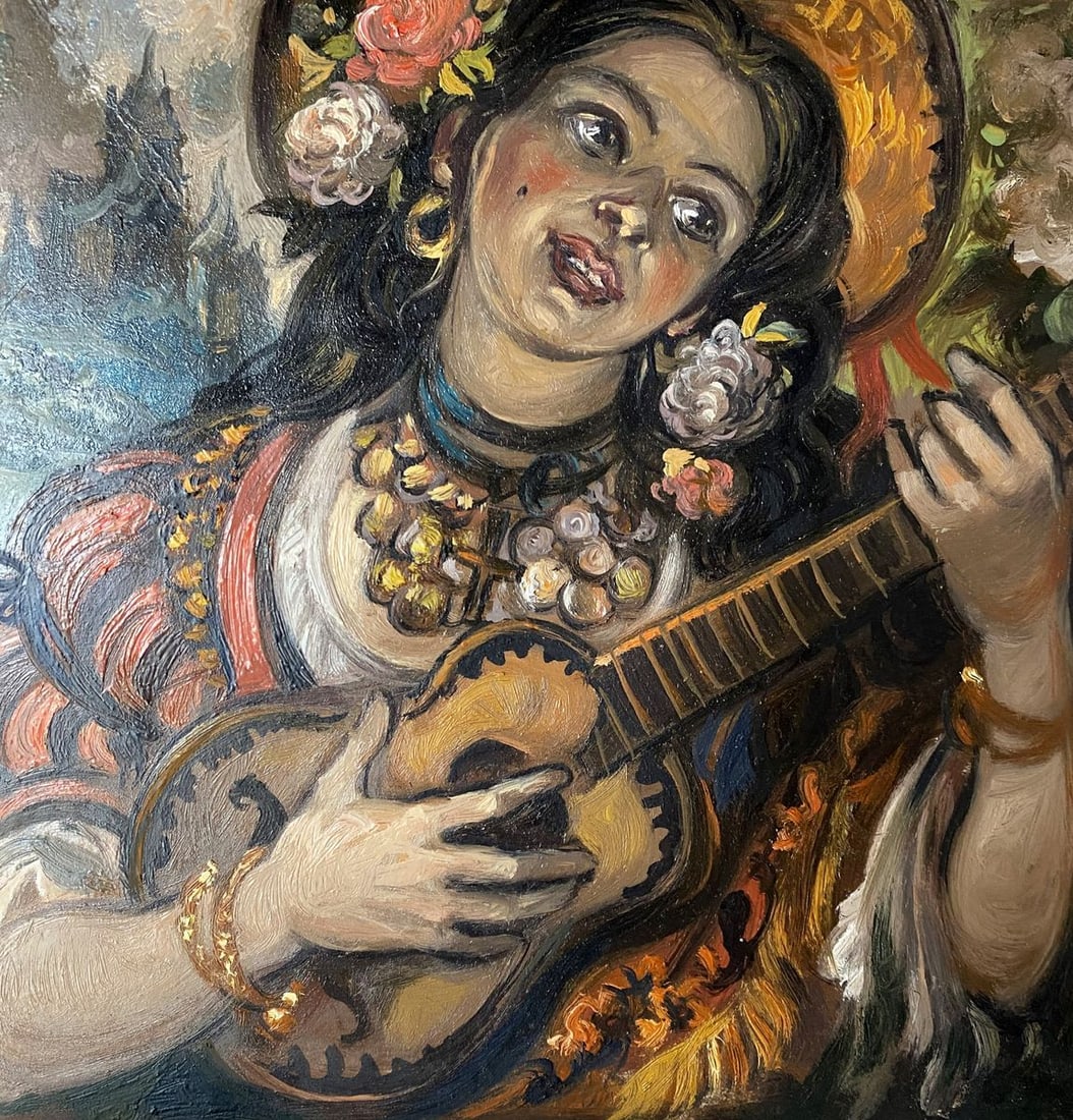 Oil painting Song Alexander Arkadievich Litvinov (1 of 9)