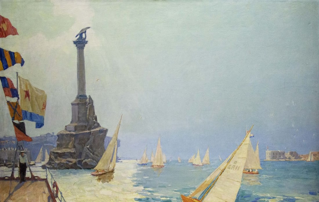 Oil painting Near the shore Vladimir Kozyuk: Title: Oil painting Near the shore Vladimir Kozyuk Description: Vernd 162 *** ABOUT THIS PAINTING *** * TITLE: "Near the shore" * ARTISTS: Vladimirov Sergey Sidorovich * SIZE: 140x220 cm/'55.11x86.61