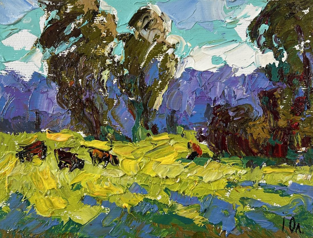 Oil painting At the Source Alex Kalenyuk (1 of 8)