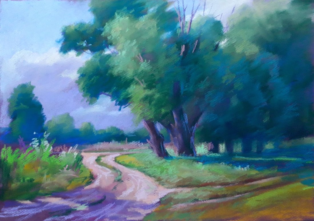 Pastel painting Trails Serdyuk Boris Petrovich (1 of 5)