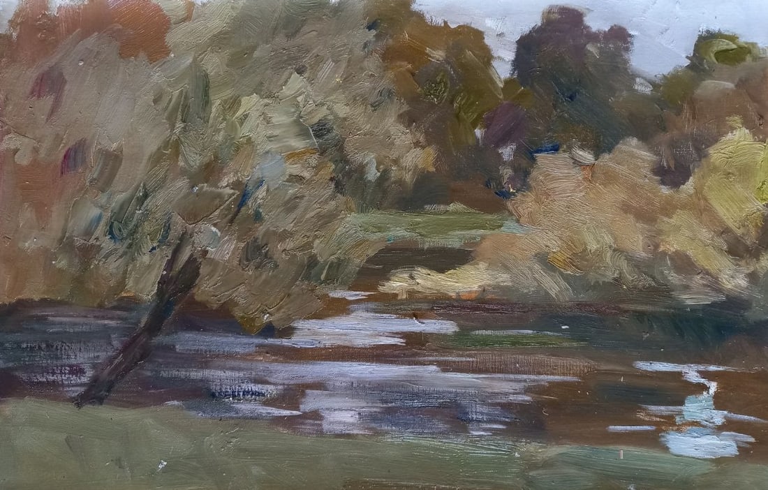 Oil painting Near the river Alex Ditriev (1 of 7)