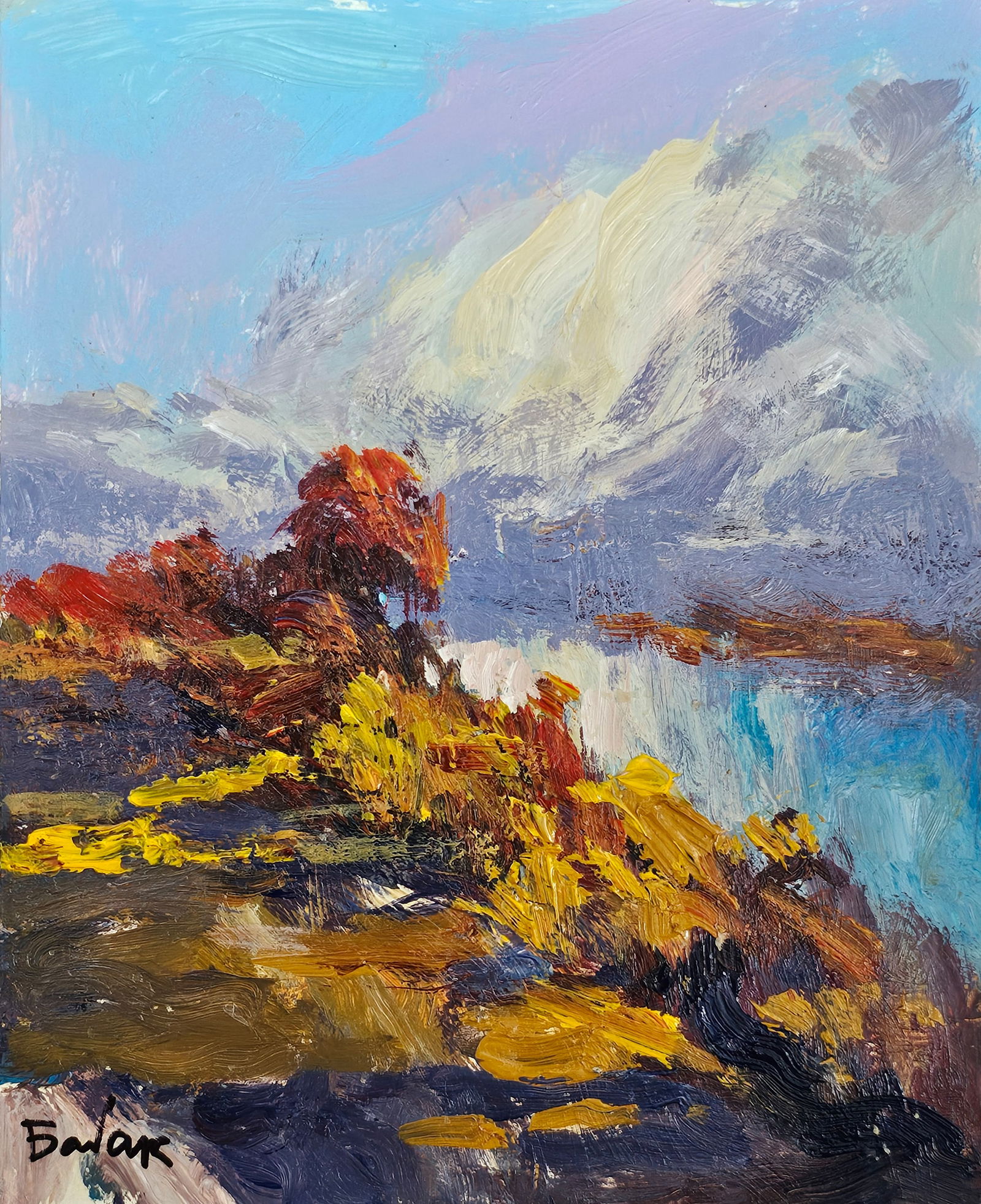 Acrylic painting will be a thunderstorm Vyacheslav Petrovich Babac (1 of 10)