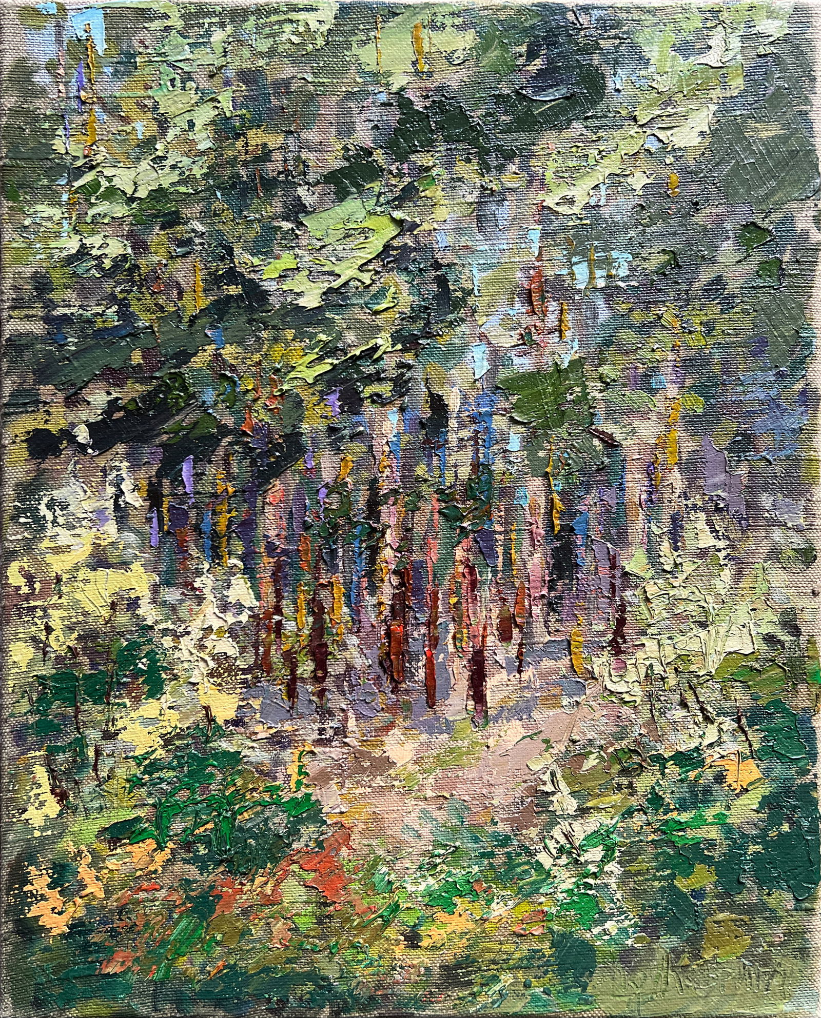 Oil painting with farme A sunny day K. Leonid (1 of 9)