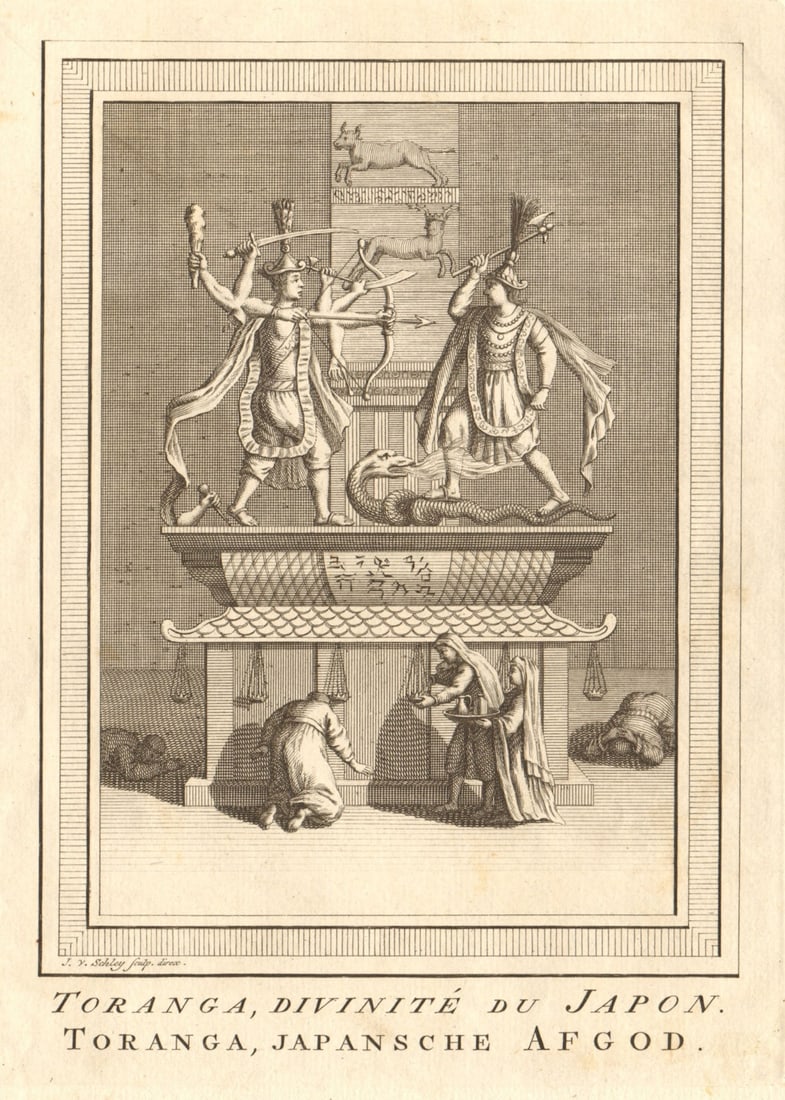 Toranga, divinité du Japon'. Japan. Toranga, a Japanese deity. SCHLEY 1756: Title: Toranga, divinité du Japon'. Japan. Toranga, a Japanese deity. SCHLEY 1756 Description: Toranga, Divinité du Japon [Toranga, a Japanese deity] by Schley, Jakob van der. Published 1756