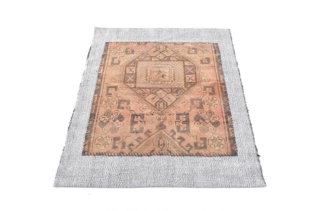 3'5'' x 3'10'' Turkish Handmade Kilim Rug - 240392 (1 of 15)