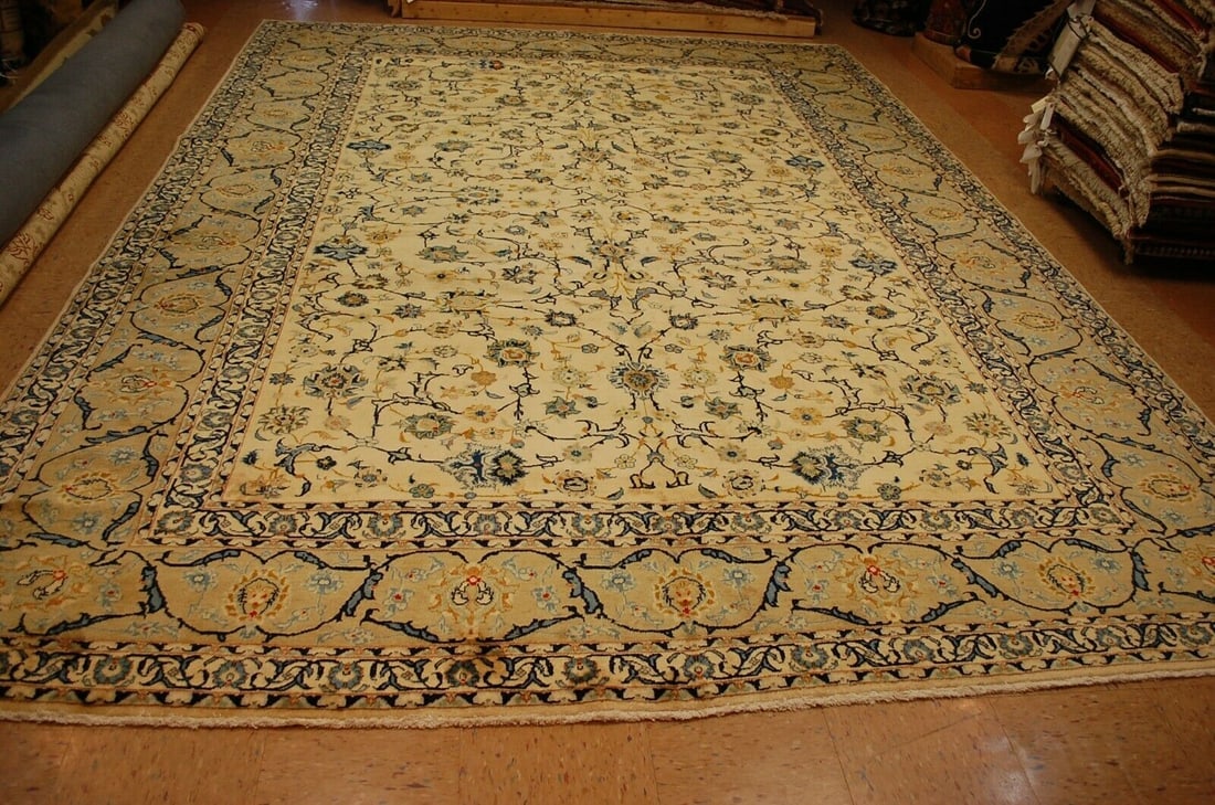 PERSIAN KESHAN RUG 9.8x13.7 (1 of 11)