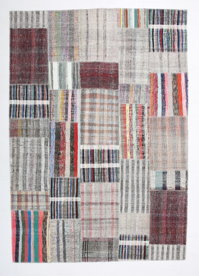 6'11'' x 9'10'' Turkish Flatweave Kilim Rug - 60676 (1 of 20)