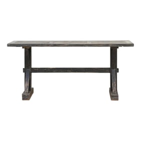 French Parquetry Top Console Table