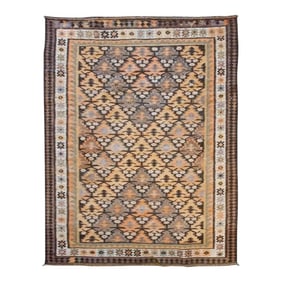 Early 20th Century Qazvin Kilim