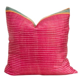 Hasvi Antique Mashru Tribal Large Square Pillow