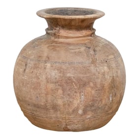 Rounded Rustic Wooden Pot-Malar