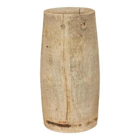Tribal Wooden Antique Pot-Dahmi