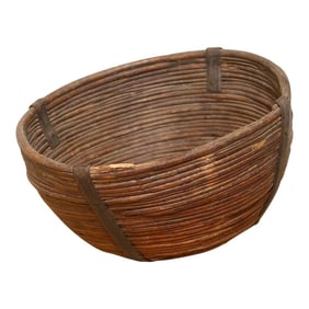 Vintage Farmhouse Wicker Basket-Sundarbons