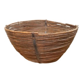 Large Wicker Vegetable Basket-Kurseong