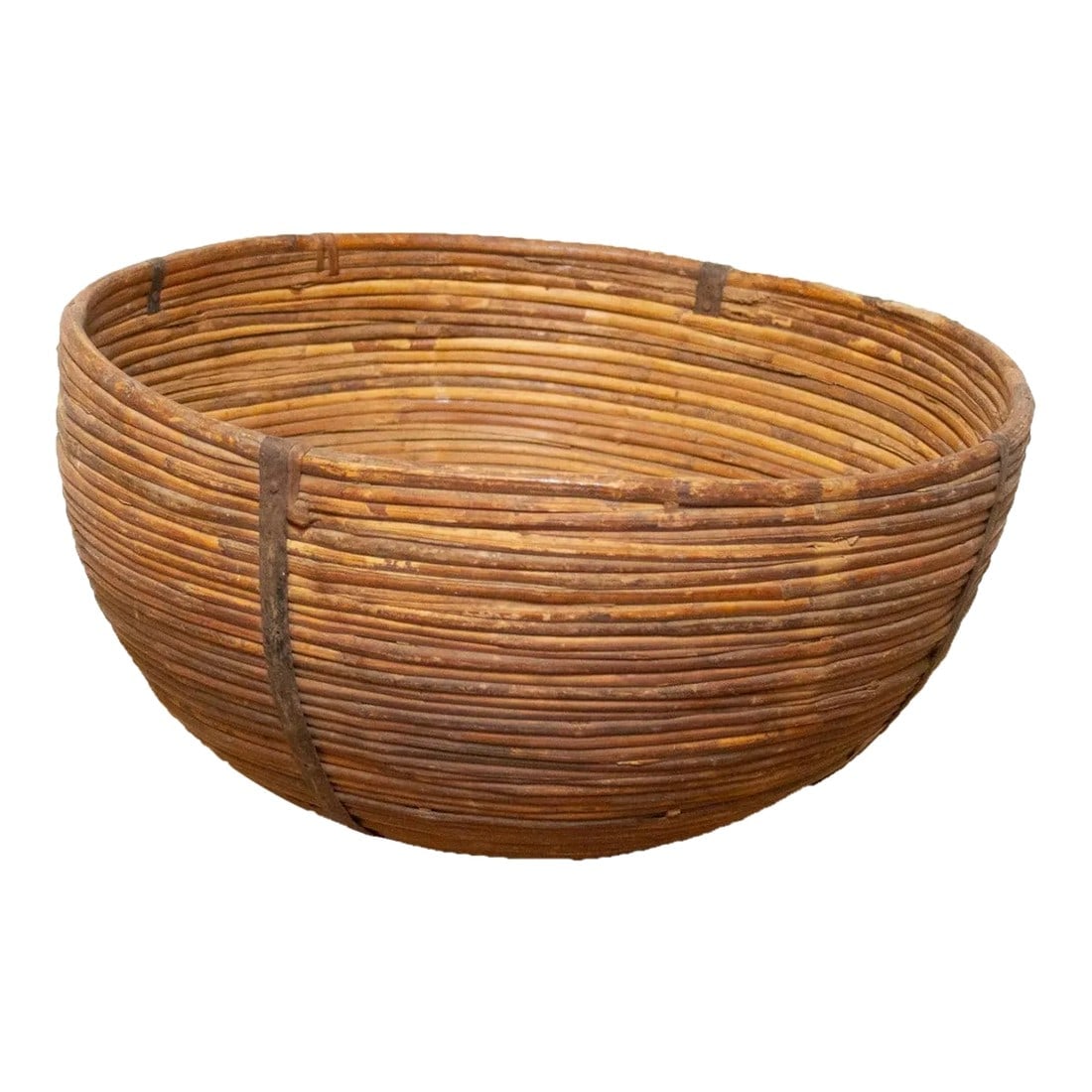 Tall Antique Rounded Basket-Durgapur (1 of 4)