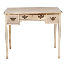 Antique Bleached English Lowboy Side Table