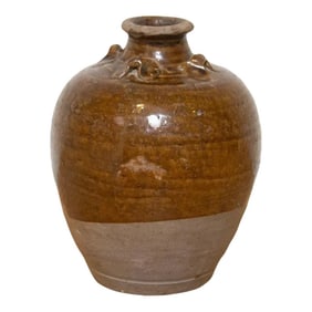 Aged Wine Stoneware Vessel