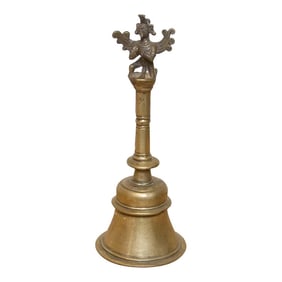 Tall Antique Indian Garuda Bronze Bell