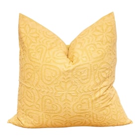 Hunyadi Yellow Handmade Pillow Cover