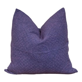 Grape Purple Hand-Stitched Pillow Cover