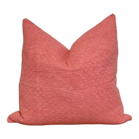 Misty Rose Hand-Stitched Pillow Cover
