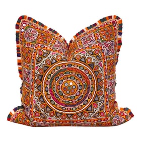 Kiara Rajasthani Embroidered Decorative Pillow