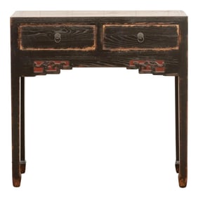 Painted Black Asian Gansu Table