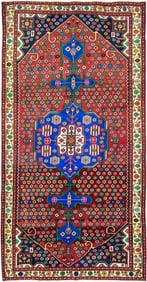 Vintage Persian Malayer Rug – Size: 4' 7" X 9' 3"