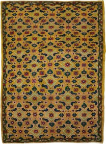 Vintage Persian Mahal Rug – Size: 2' 8" X 3' 9"