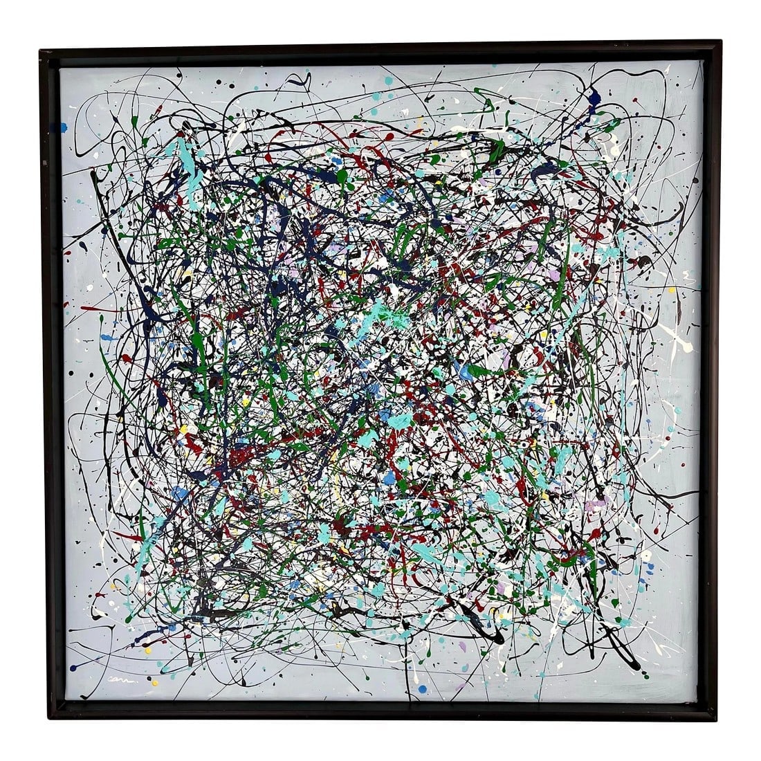 Large After Jackson Pollack Abstract Painting by Arlene Carr (1 of 6)