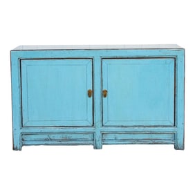 Baby Blue Asian Chic Cabinet