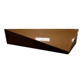 Asymmetrical Wall Mount Console in Metallic Lacquercopper Finish.