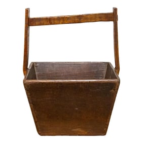 Rustic Chinese Wooden Basket