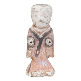 Antique Mounted Chinese Pottery Figure