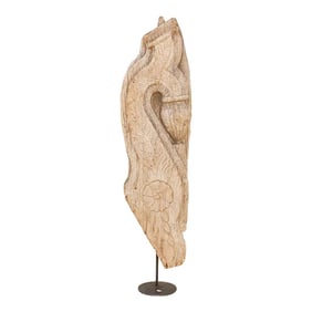 Tall Antique Indian Carved Corbel