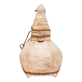 Vintage Tribal Carved Wooden Vessel