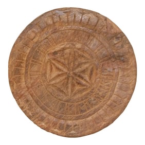 Farmhouse Round Carved Plate