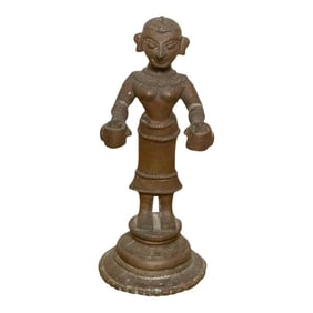 Antique Lakshmi Bronze Figure