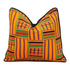 Osei Vintage African Kente Pillow Cover