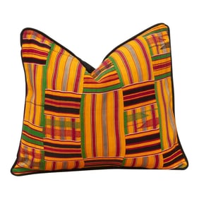 Anane Vintage African Kente Pillow Cover