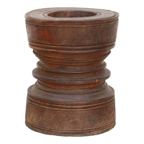 Antique Rice Grinder Candle Holder