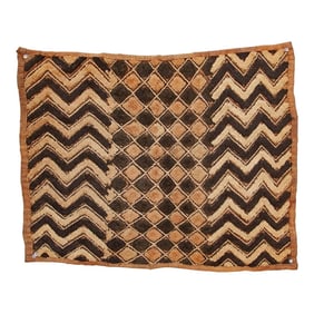 Mbuti Mosaic African Kuba Cloth Panel