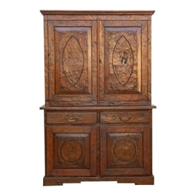 Very Tall French Colonial Buffet Cabinet