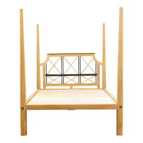 Bleached Farmhouse Queen Poster Bed